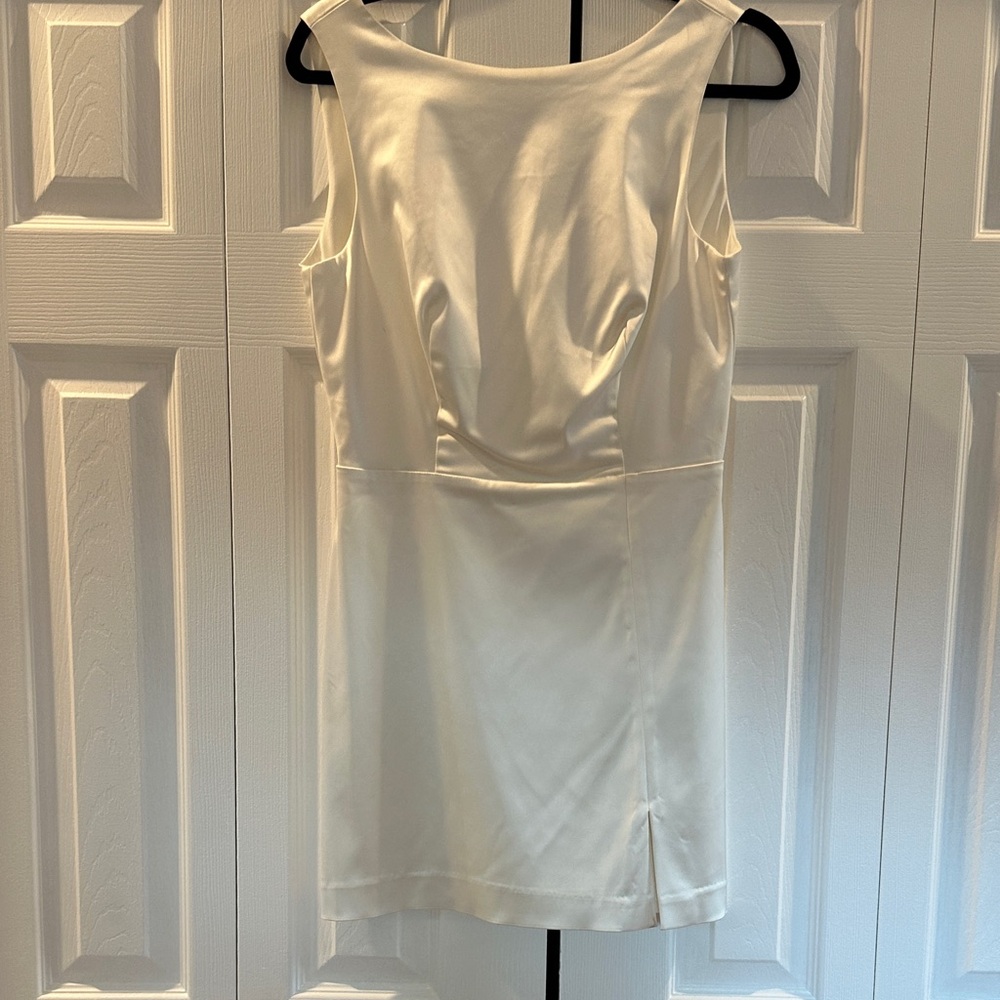 House of Harlow 1960 Ivory Boatneck Mini Dress